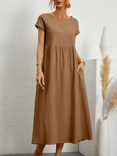 Suzanne | Soft Drape Midi Dress
