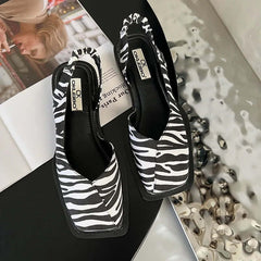 Maureen | Slip-On Square Toe Flats