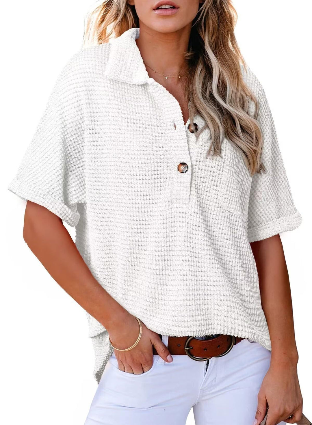Bethan | Waffle Knit Shirt