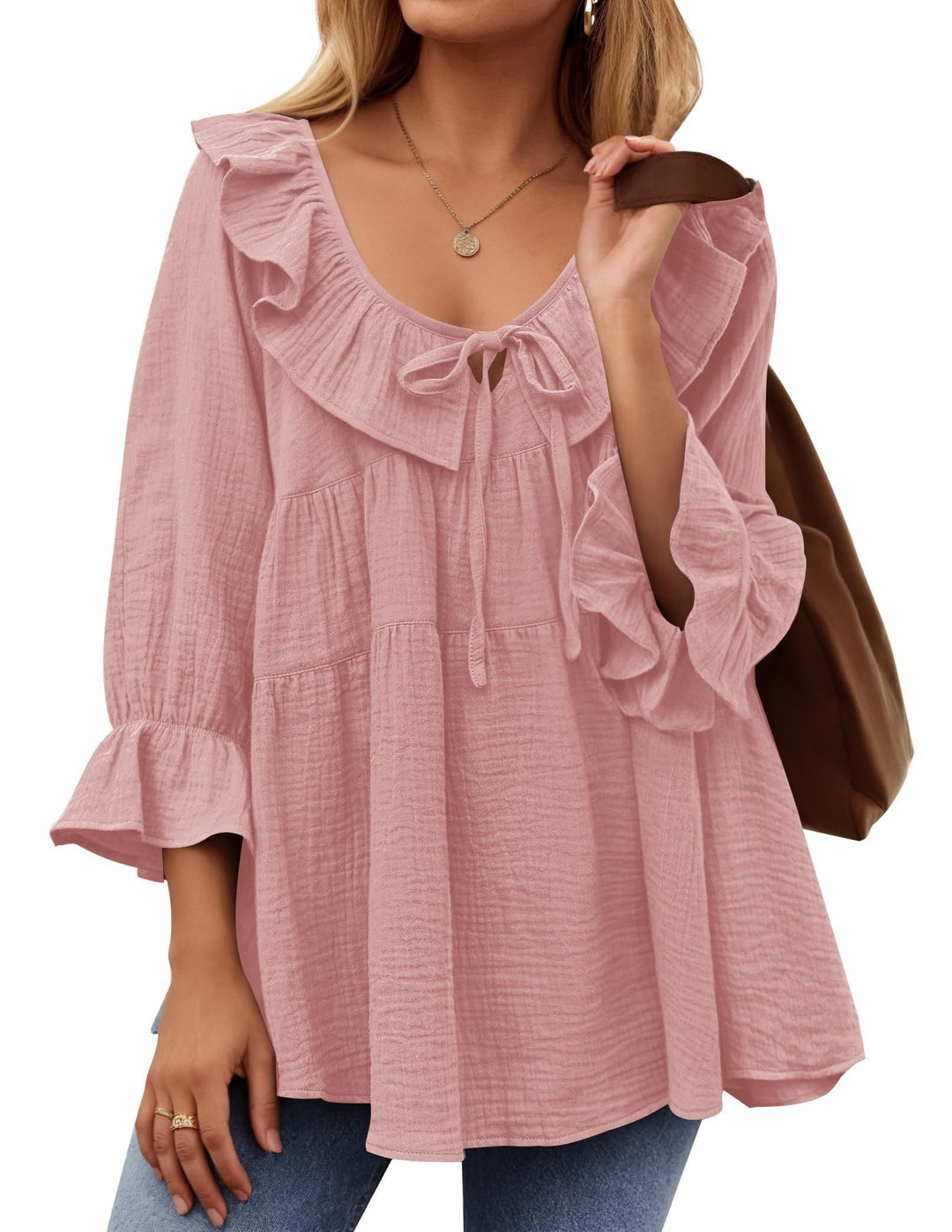 Dilys | Ruffle Hem Tunic Shirt