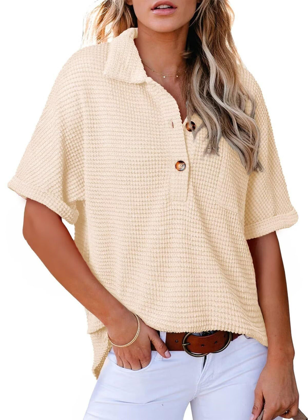 Bethan | Waffle Knit Shirt