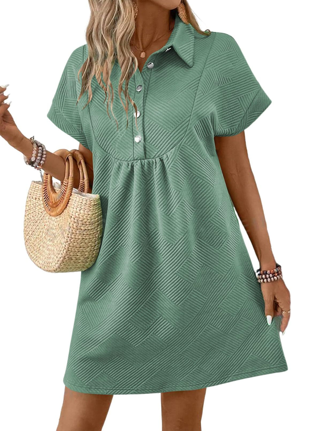 Shona | Chic Collared Batwing Midi