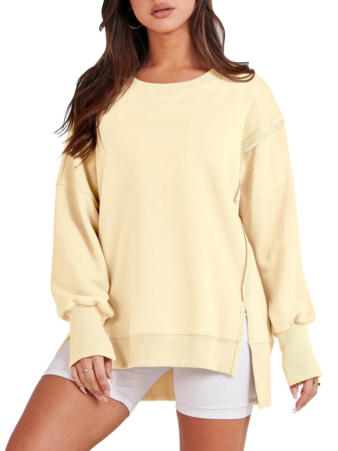 Monica | Oversized Crew Neck Sweatshirt