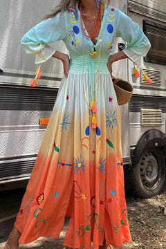 Christy | Dusk Bloom Maxi Dress