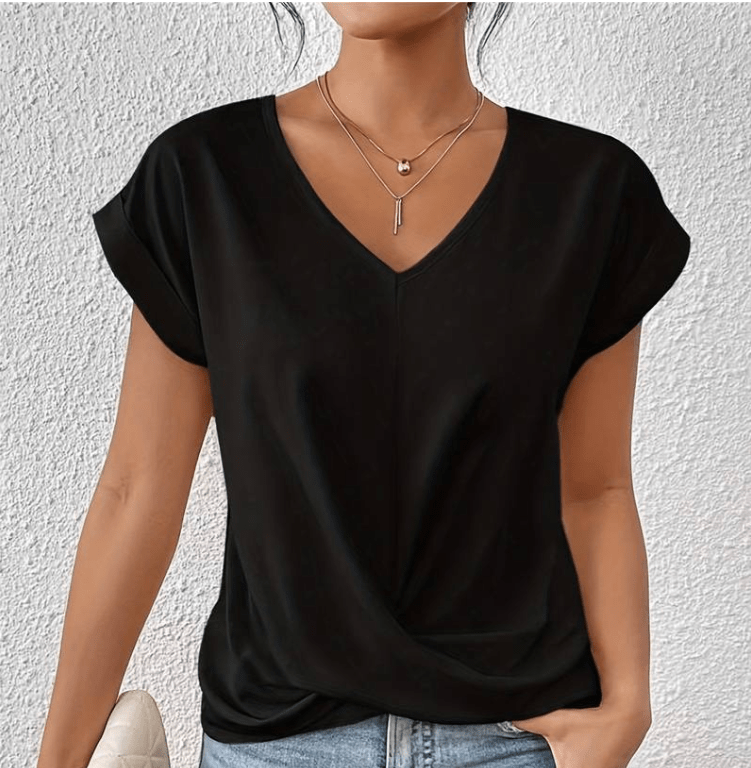 Charlotte | Classic V-Neck Top