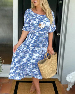 Daisy | Breathable Cotton-Linen Midi Dress