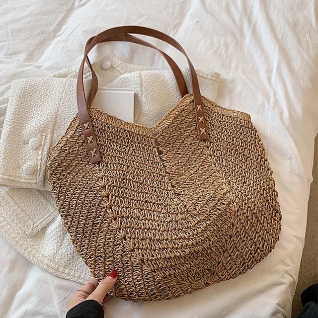 Kismet | Boho Straw Shoulder Bag