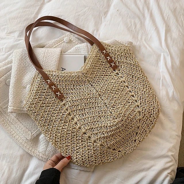 Kismet | Boho Straw Shoulder Bag