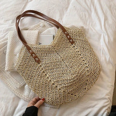 Kismet | Boho Straw Shoulder Bag
