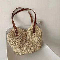 Kismet | Boho Straw Shoulder Bag