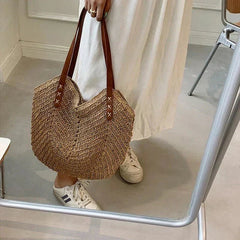 Kismet | Boho Straw Shoulder Bag