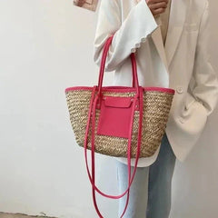 Ivy | Large Woven Beach Tote