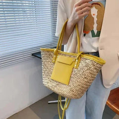 Ivy | Large Woven Beach Tote