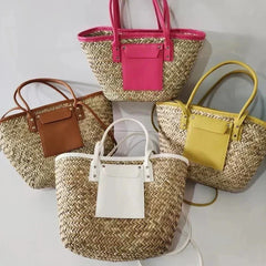 Ivy | Large Woven Beach Tote