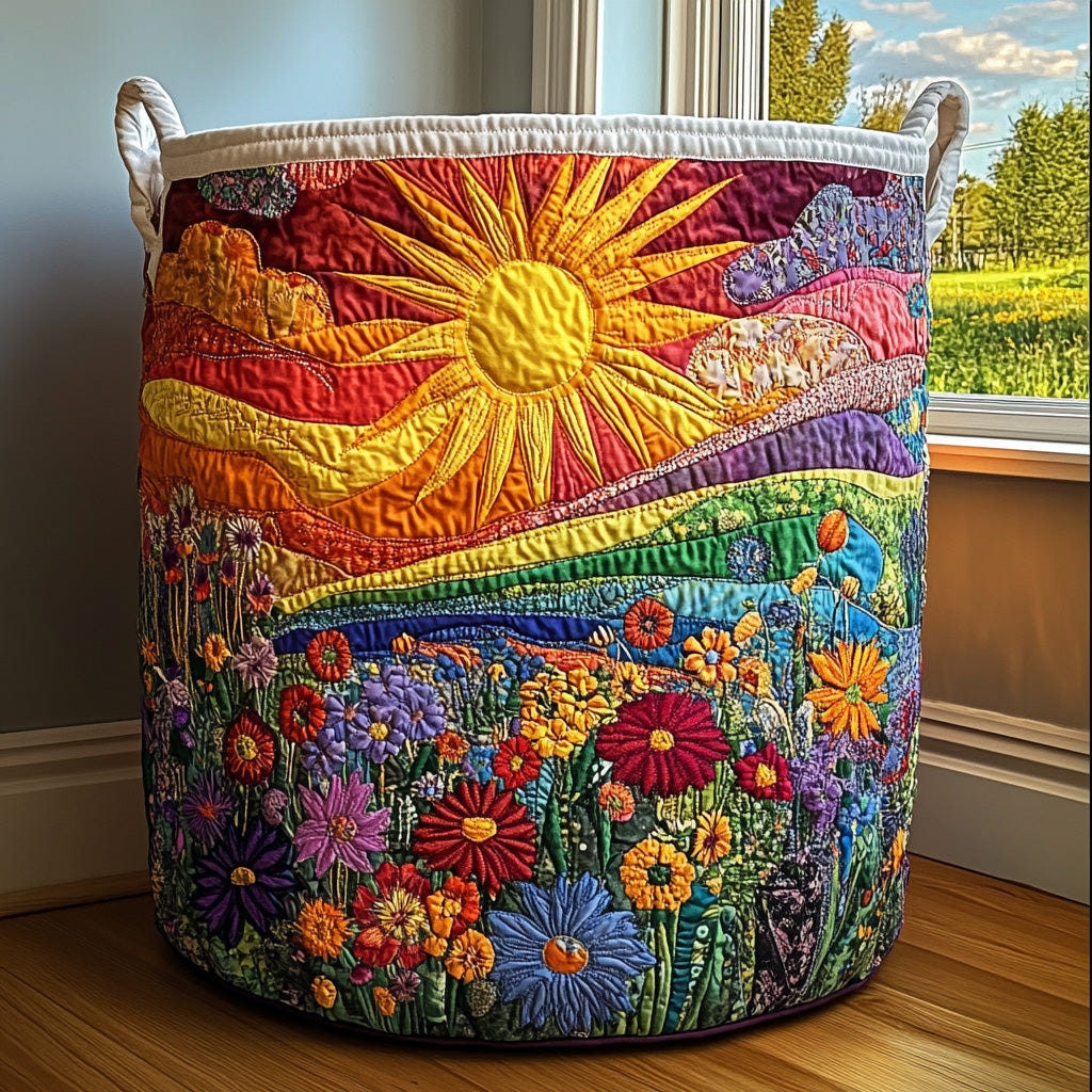 Stella | Quilted Cotton Laundry Basket