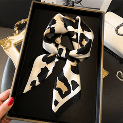 Fredrika | Leopard Print Silk-Feel Scarf