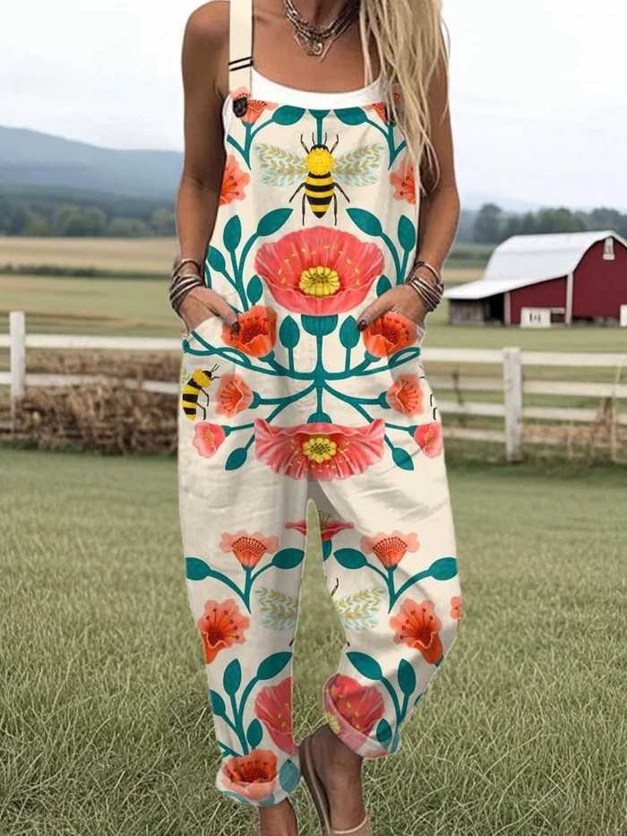 Jannette | Lightweight Cotton Blend Dungarees