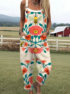 Jannette | Lightweight Cotton Blend Dungarees