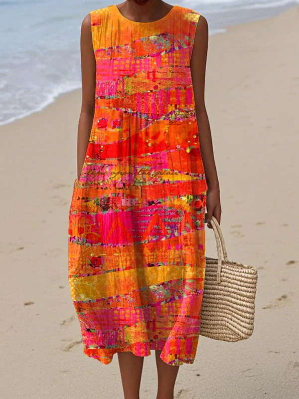 Tegen | Sunset Midi Dress