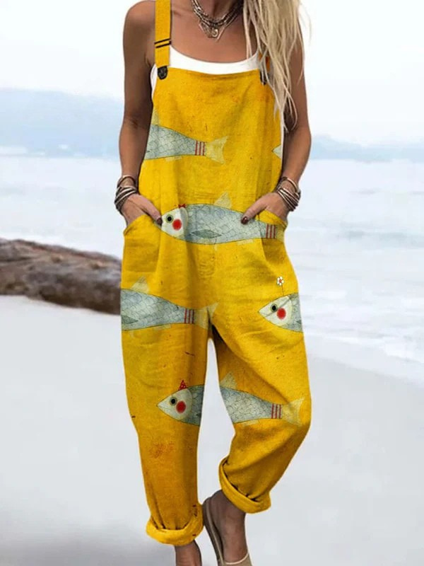 Meily | Lightweight Cotton Blend Jumpsuit