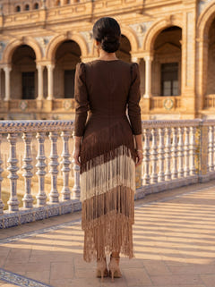 Sharla | Fringed Flared Maxi Dress