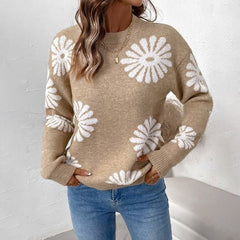 Florence | Chic Mock-Neck Knitted Sweater