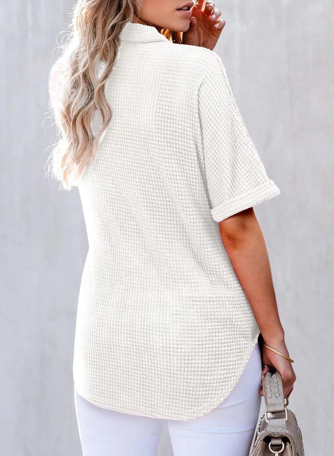 Bethan | Waffle Knit Shirt