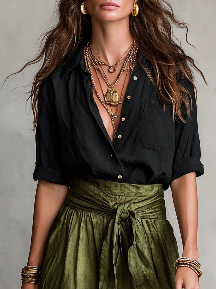 Ava | Tie-Waist Midi Set