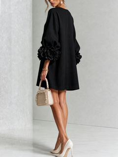 Ashley | Floral Cuff Mini Dress