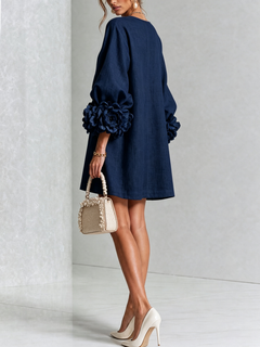 Ashley | Floral Cuff Mini Dress