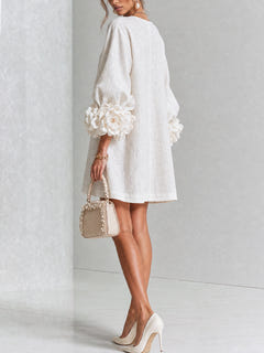 Ashley | Floral Cuff Mini Dress