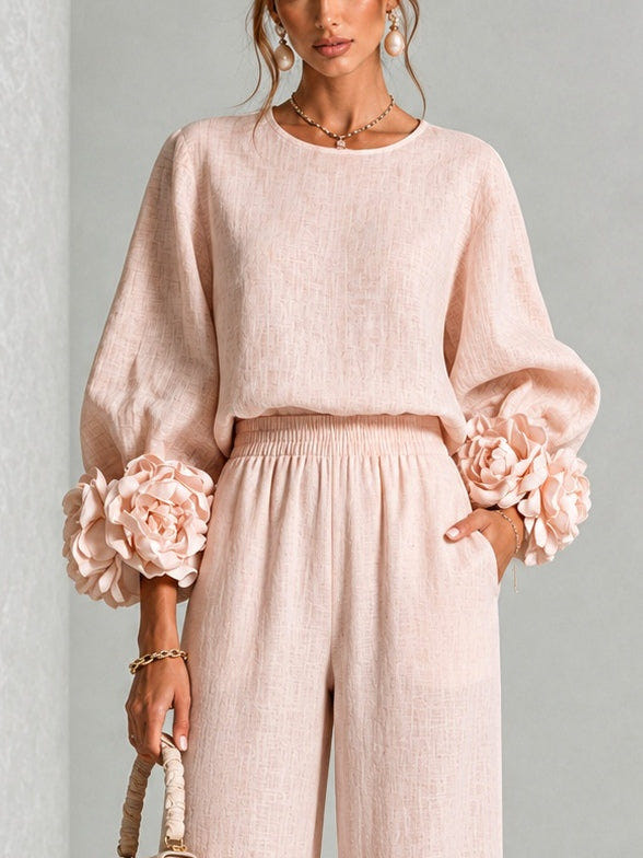 Sharni | Floral Cuff Two-Piece Set