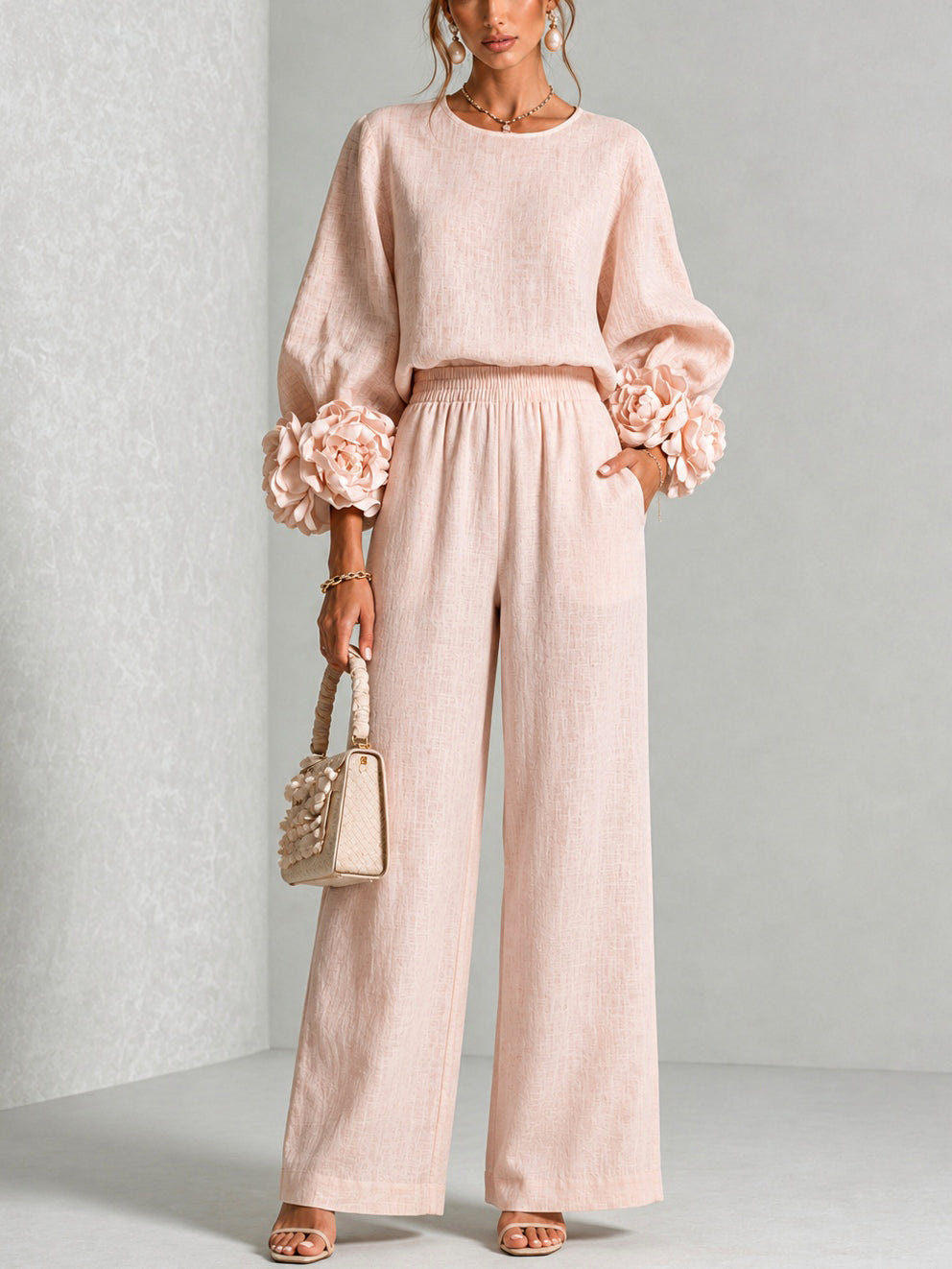 Sharni | Floral Cuff Two-Piece Set