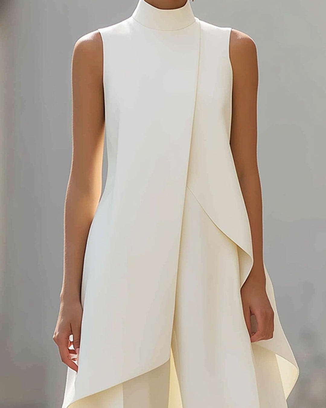 Sidonie | Asymmetric Layered Wide-Leg Jumpsuit