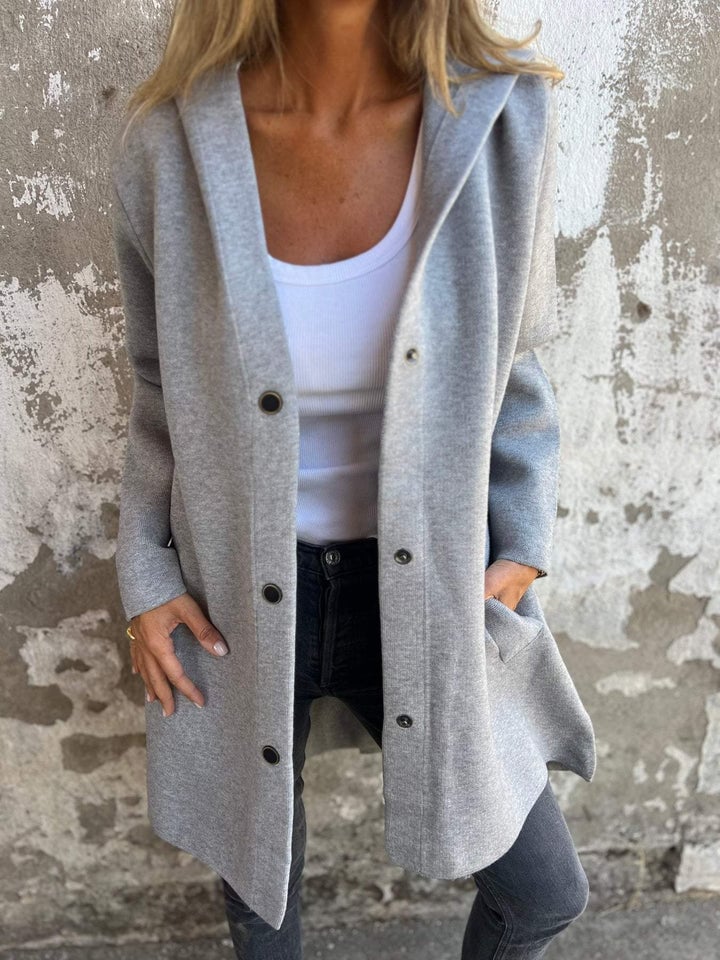 Elissa | Buttoned Hooded Jacket
