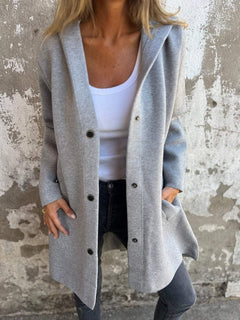 Elissa | Buttoned Hooded Jacket