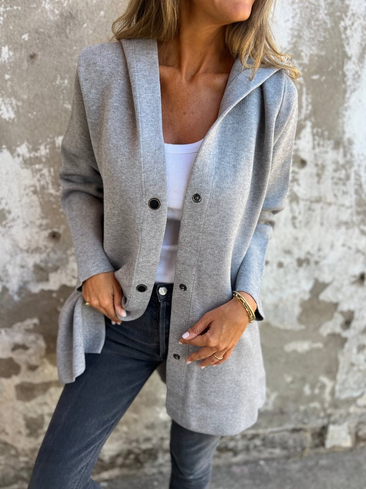 Elissa | Buttoned Hooded Jacket