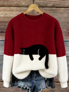 Pyper | Cosy Cat Graphic Sweater
