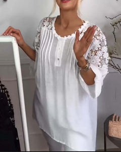 Dorothy | Lace Patchwork Blouse