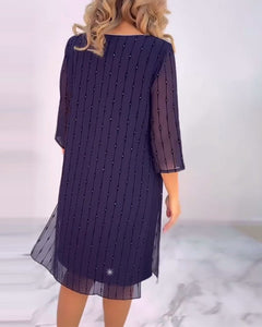 Alyssa | Pleated Shift Dress
