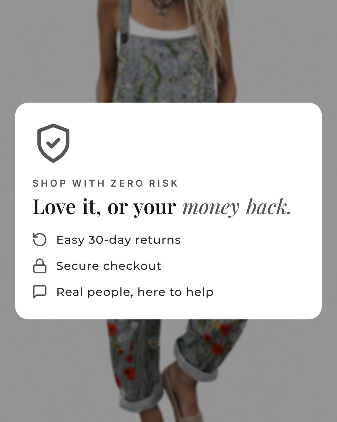 Arddun | Printed Overalls Relaxed money-back guarantee