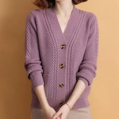 Monique | Soft Knit V-Neck Sweater