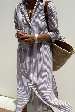 Elizabeth | Striped Shirt Dress