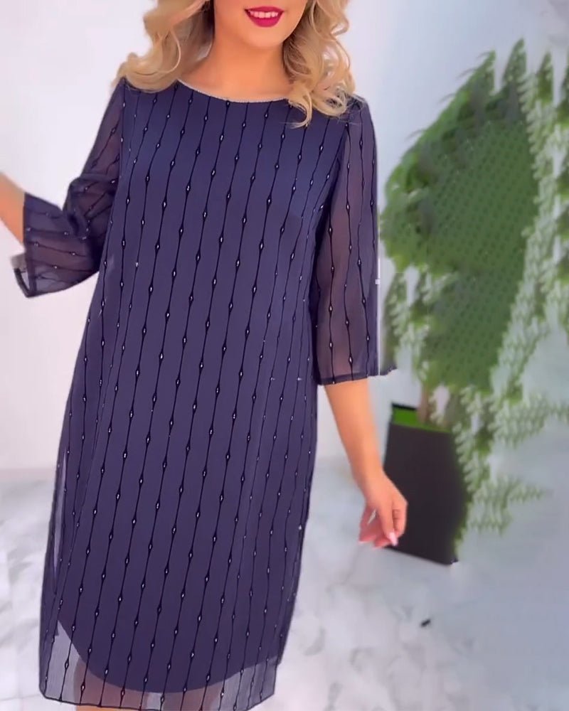 Alyssa | Pleated Shift Dress