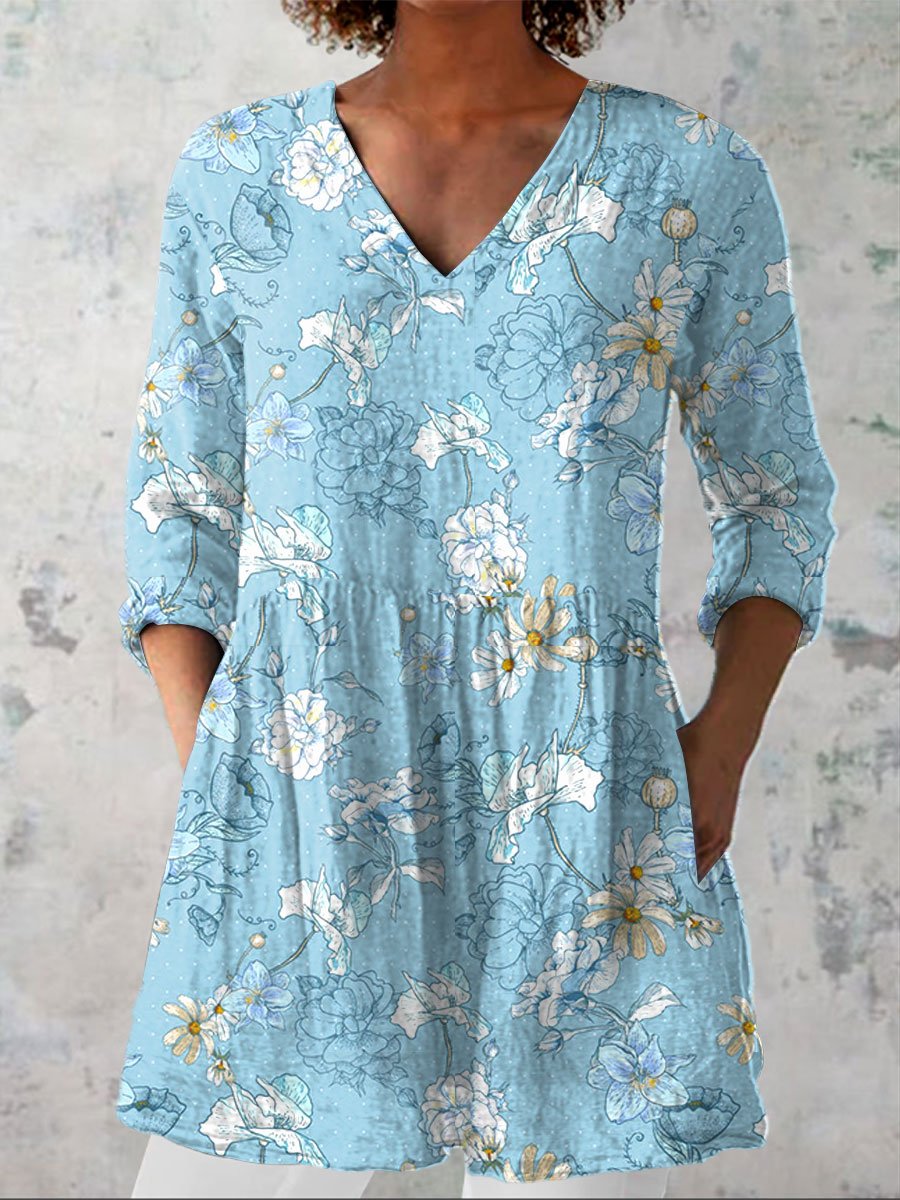 Cleo | Vintage Floral Blouse