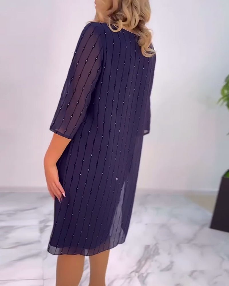 Alyssa | Pleated Shift Dress