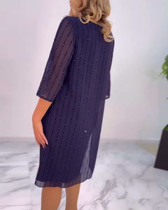 Alyssa | Pleated Shift Dress