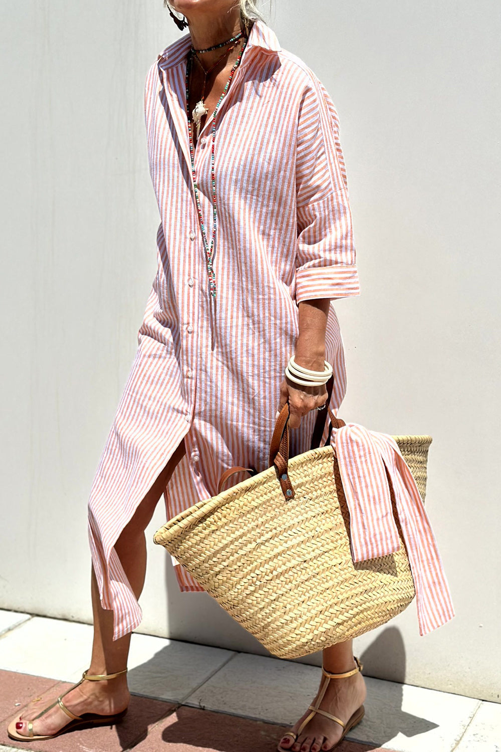 Elizabeth | Striped Shirt Dress