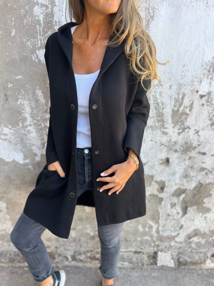 Elissa | Buttoned Hooded Jacket
