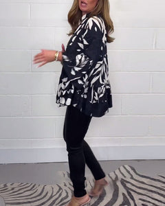 Deirdre | Flared Sleeve Cotton Top
